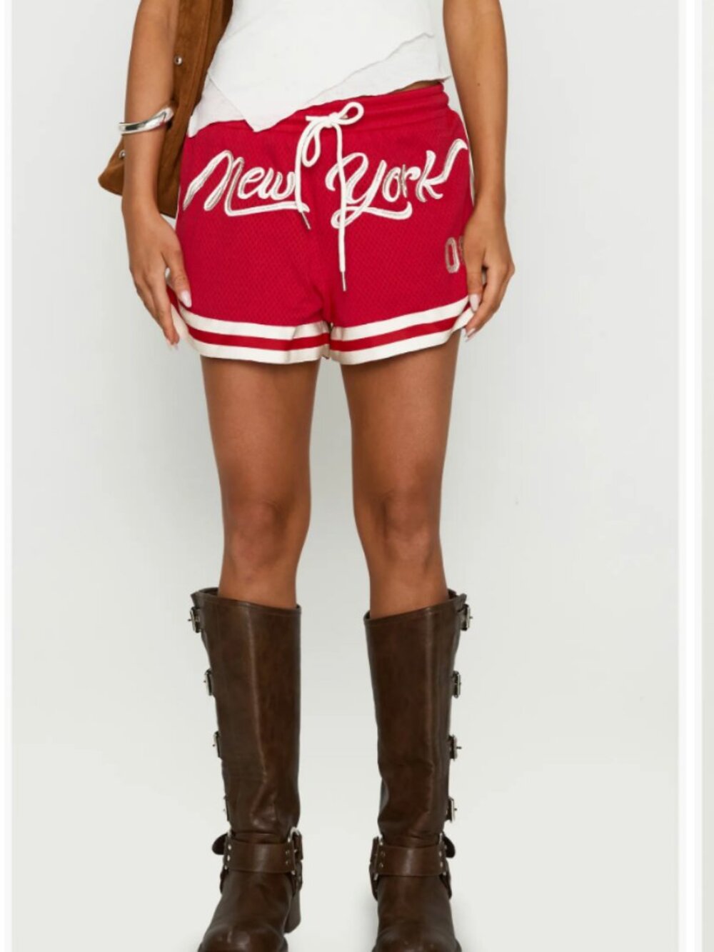NY Trackstar Mesh Drawstring Shorts Princess Polly